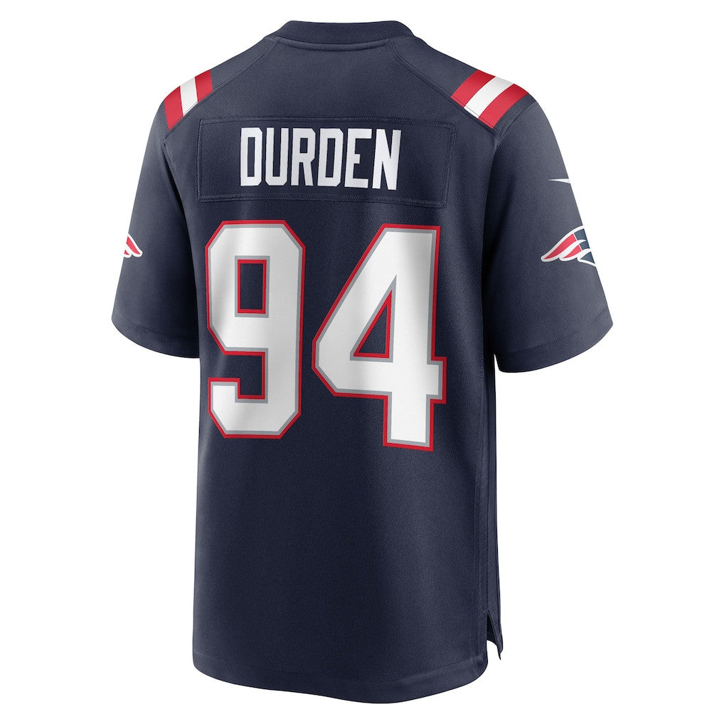 Cory Durden 94 New England Patriots 2026 Super Bowl LX Game Jersey - Navy
