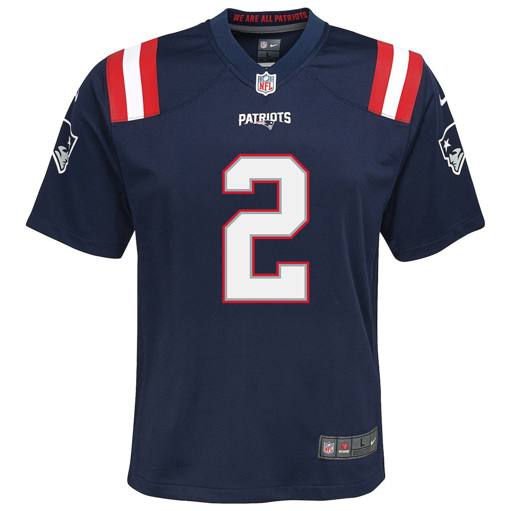 Harold Landry III 2 New England Patriots YOUTH 2026 Super Bowl LX - Game Jersey - Navy