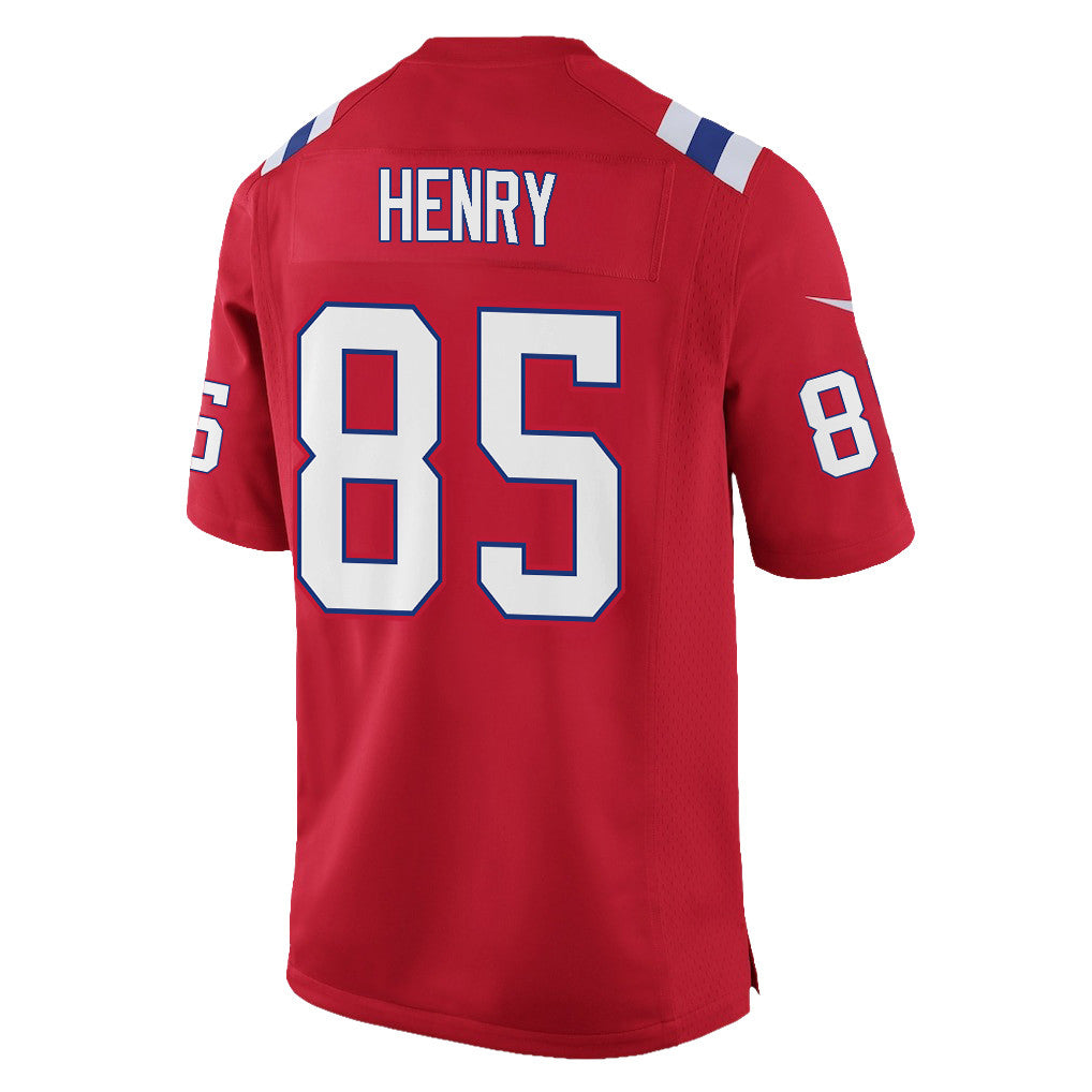 Hunter Henry 85 New England Patriots YOUTH 2026 Super Bowl LX - Alternate Game Jersey - Red