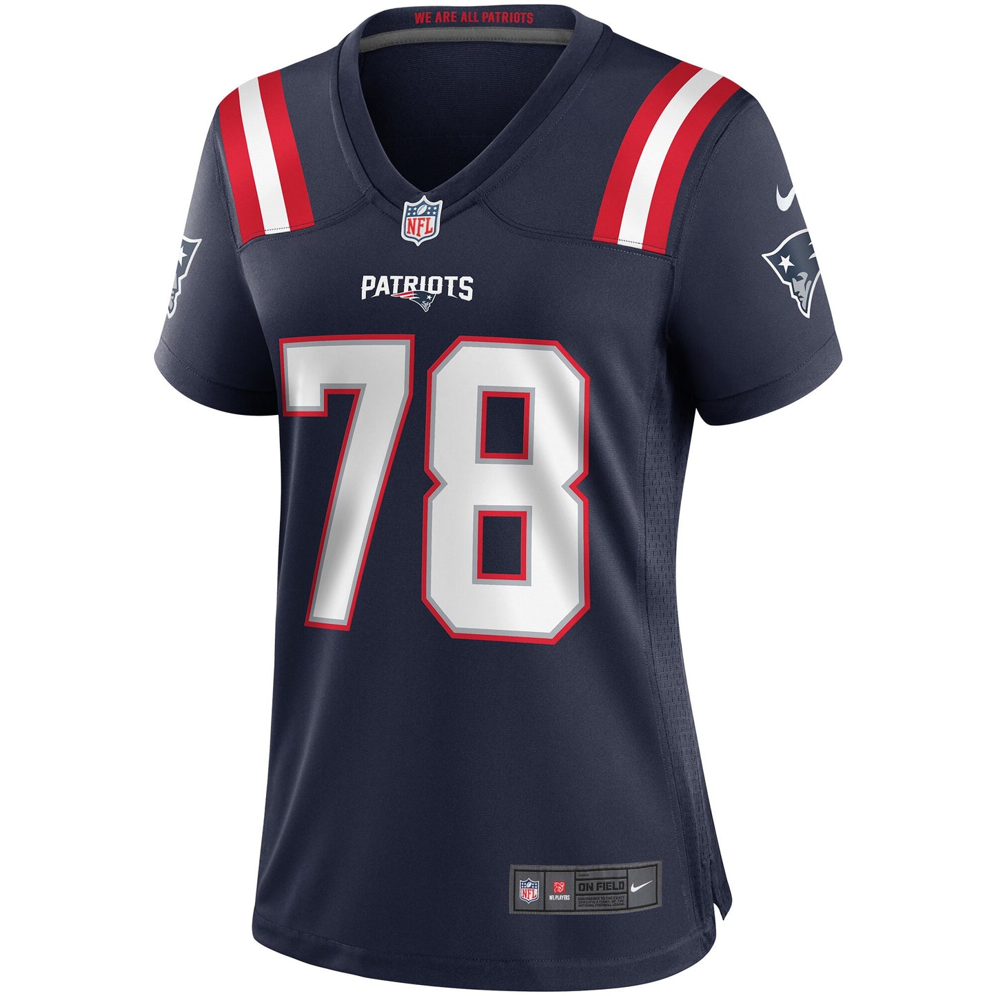Bruce Armstrong 78 New England Patriots 2026 Super Bowl LX - Women's Game Jersey - Navy