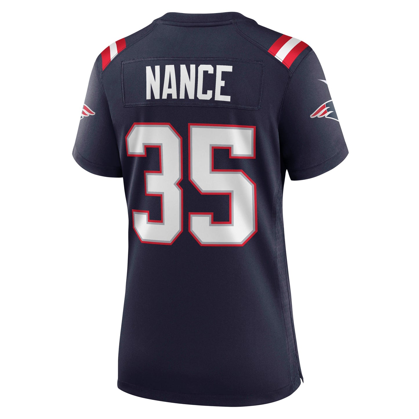 Jim Nance 35 New England Patriots 2026 Super Bowl LX - Women's Game Jersey - Navy