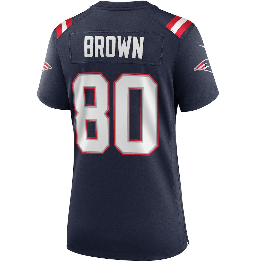 Troy Brown 80 New England Patriots 2026 Super Bowl LX - Women's Game Jersey - Navy
