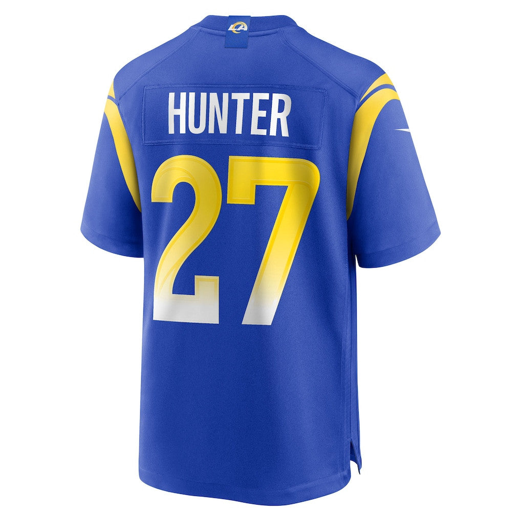 Jarquez Hunter 27 Los Angeles Rams 2026 Super Bowl LX - Royal Game Player Jersey