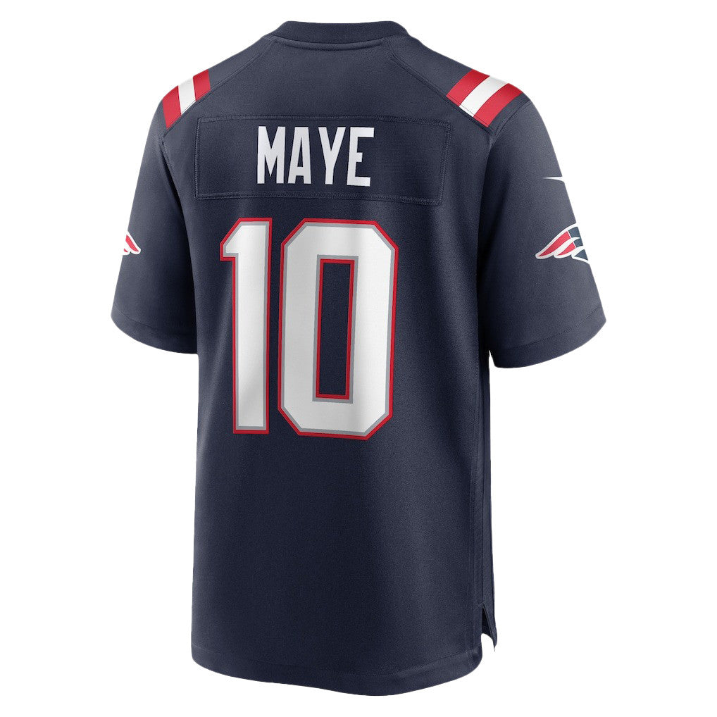 Drake Maye 10 New England Patriots Rising Star Of Super Bowl LX Men Jersey - Navy