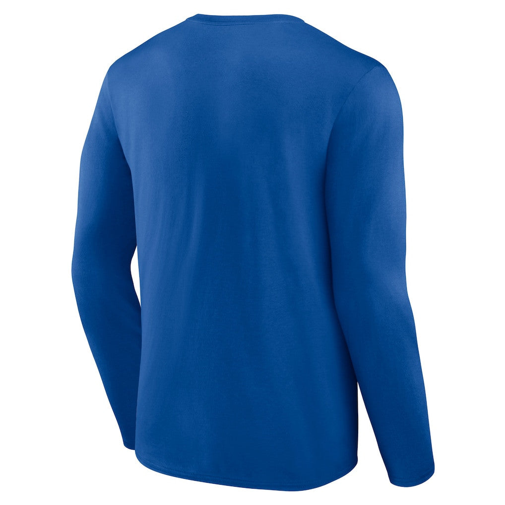 New England Patriots Throwback Long Sleeve T-Shirt - Royal