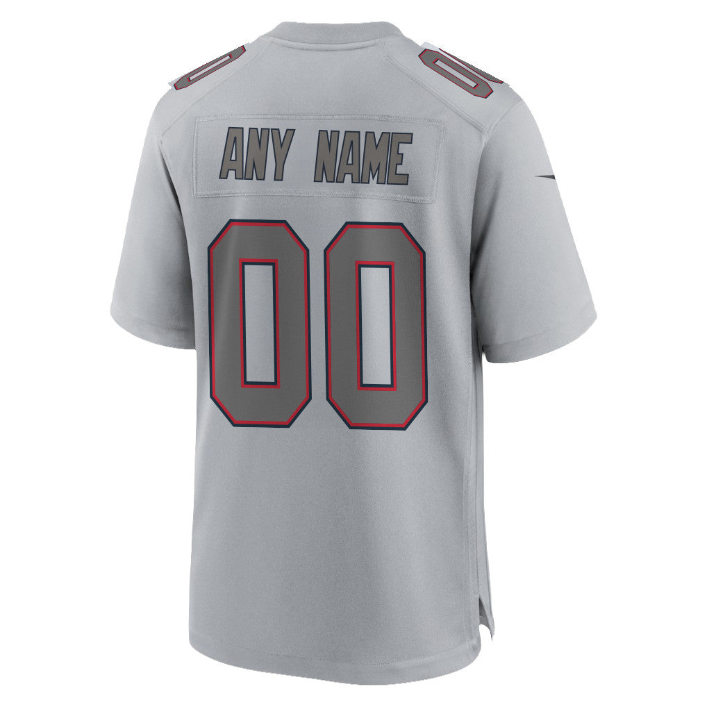 New England Patriots Super Bowl LX Champions Gray Atmosphere Fashion Game Jersey - Custom Name & Number
