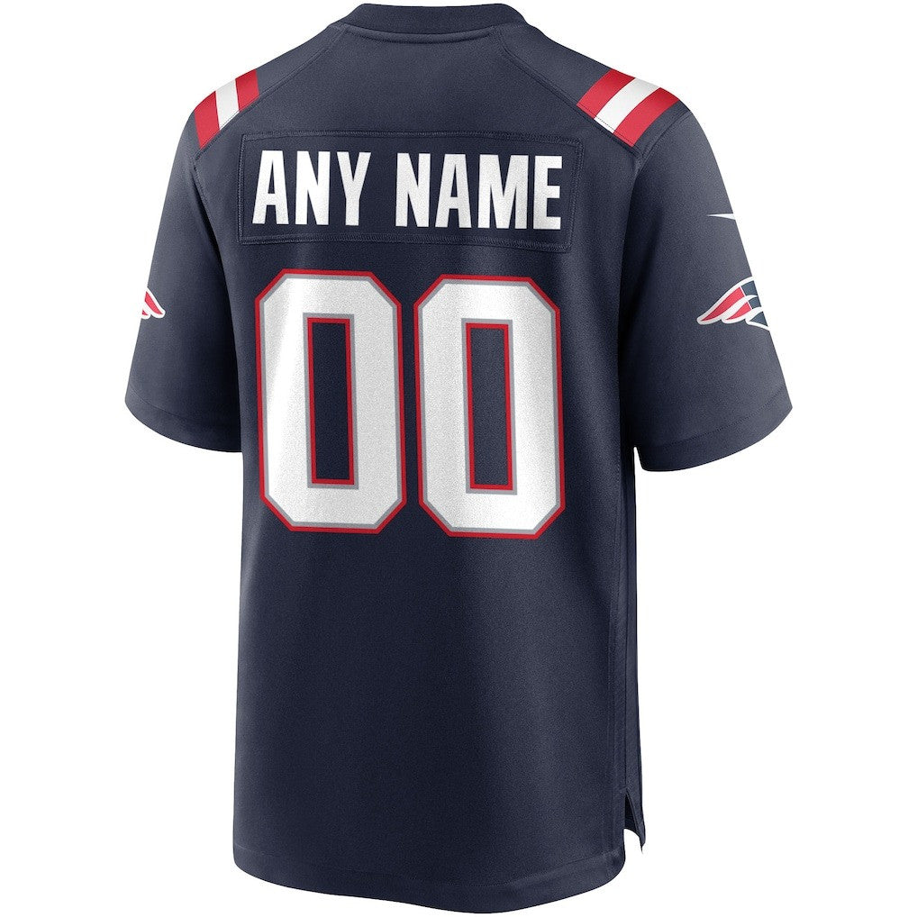 New England Patriots Champions Super Bowl LX Personalized Game Player Jersey - Navy Edition