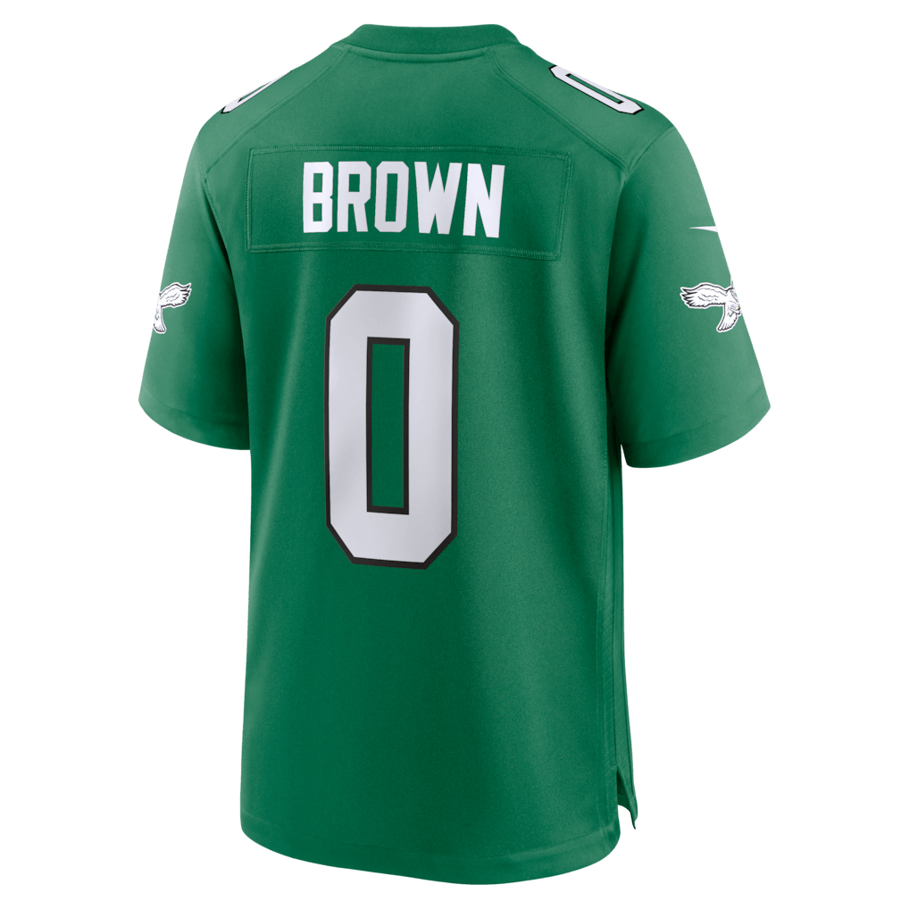 Marquise Brown 0 Philadelphia Eagles Alternate Game Men Jersey - Kelly Green