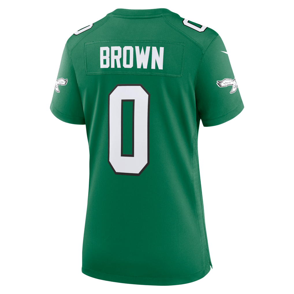 Marquise Brown 0 Philadelphia Eagles Women's Alternate Game Jersey - Kelly Green