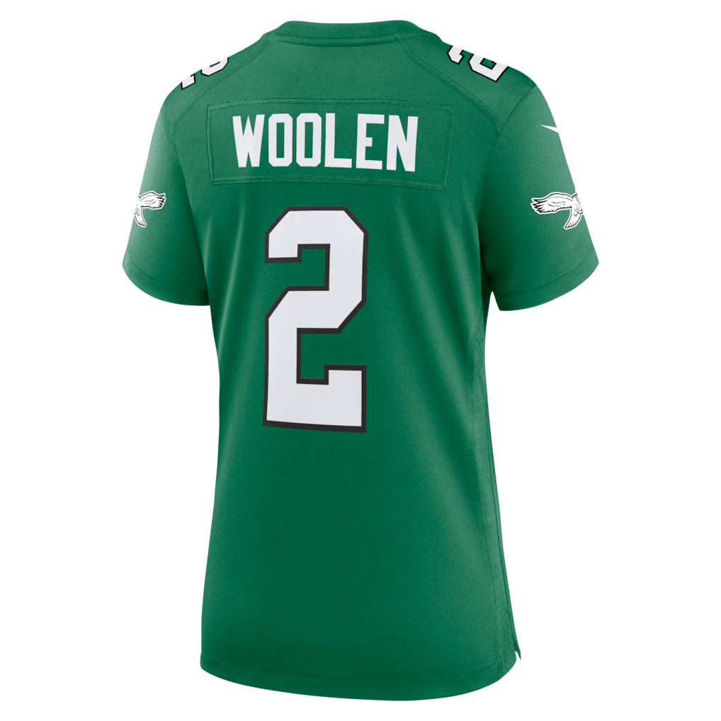 Tariq Woolen 2 Philadelphia Eagles Women's Alternate Game Jersey - Kelly Green
