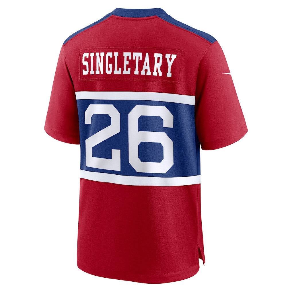 Devin Singletary 26 New York Giants Alternate Player Game Men Jersey - Century Red