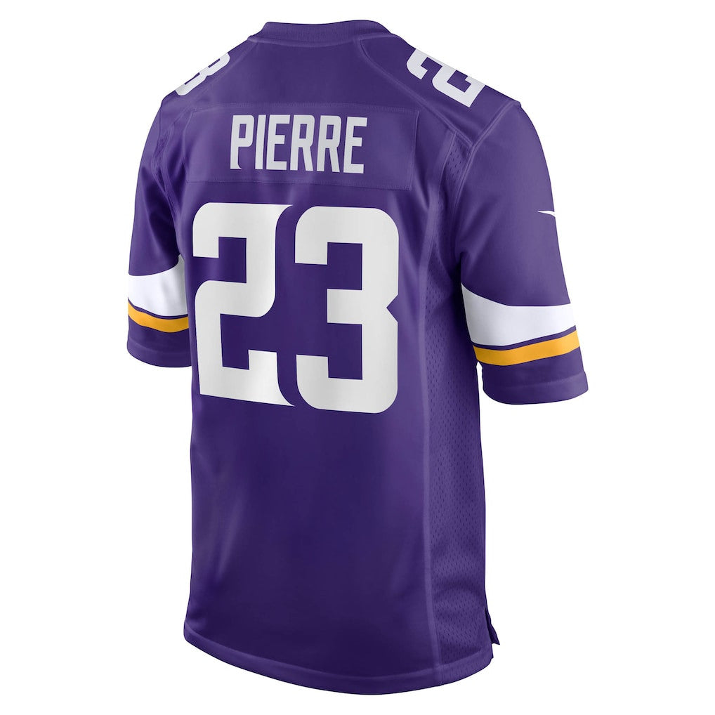 James Pierre 23 Minnesota Vikings Team Game Men Jersey - Purple