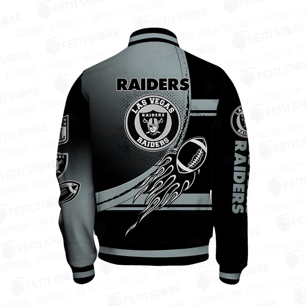 Las Vegas Raiders American Football League Pattern Varsity Jacket SH1 V3 - All-Over-Printed Jacket