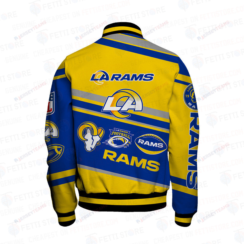 Los Angeles Rams American Football League Pattern Varsity Jacket - All-Over-Printed Jacket