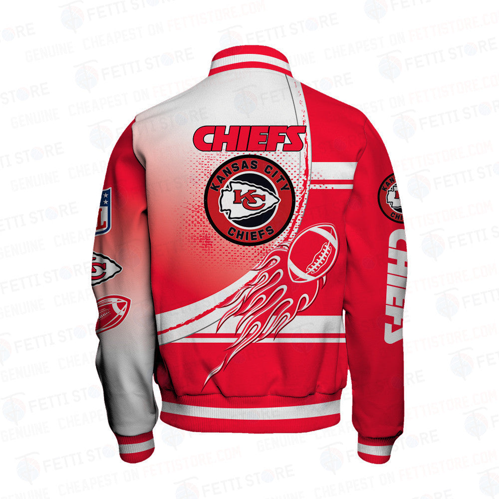 Kansas City Chiefs American Football League Pattern Varsity Jacket SH1 V3 - All-Over-Printed Jacket