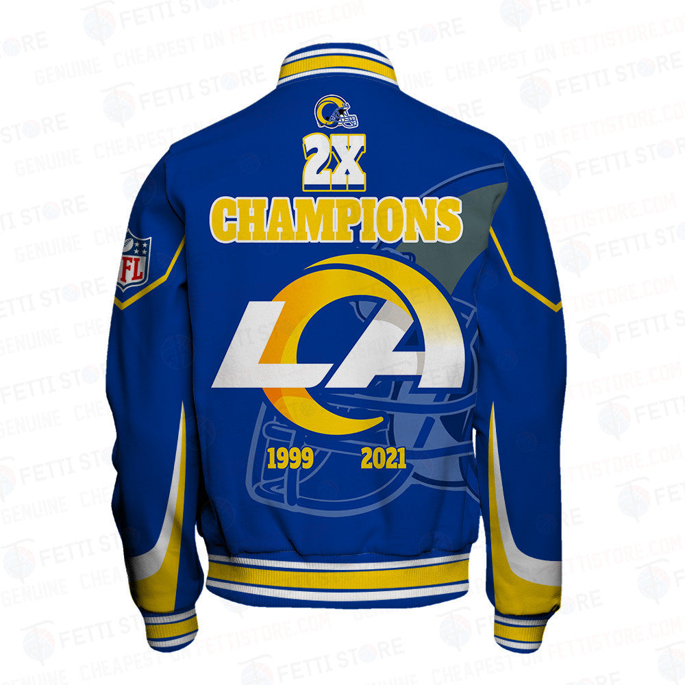 Los Angeles Rams 2X Super Bowl Champions Varsity Jacket - All-Over-Printed Jacket