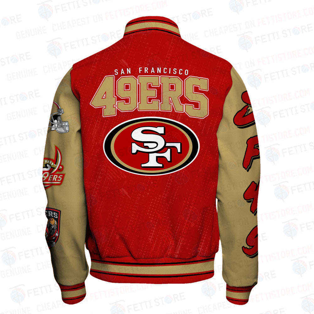 San Francisco 49ers National Football League Unisex Varsity Jacket SFAT V5 - All-Over-Printed Jacket