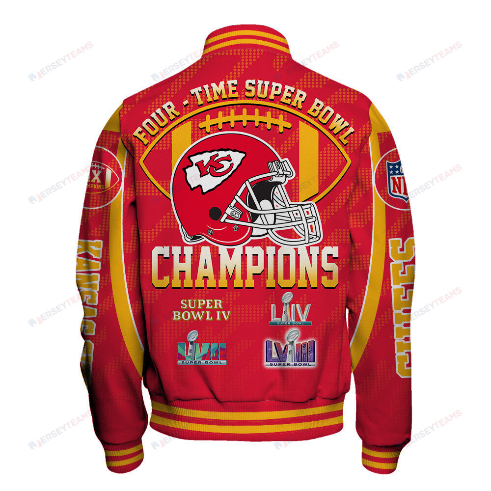 Kansas City Chiefs Super Bowl LVIII Champions Unisex Varsity Jacket SFAT V4 - All-Over-Printed Jacket