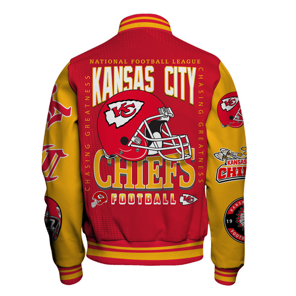 Kansas City Chiefs NFL 2024 American Football Conference Unisex Varsity Jacket V3 - All-Over-Printed Jacket