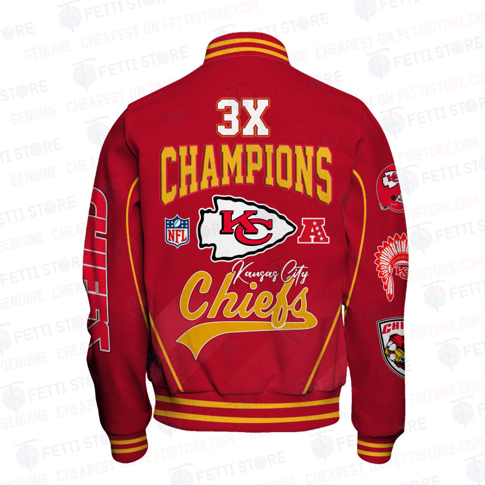 Kansas City Chiefs National Football League Champions Varsity Jacket - All-Over-Printed Jacket