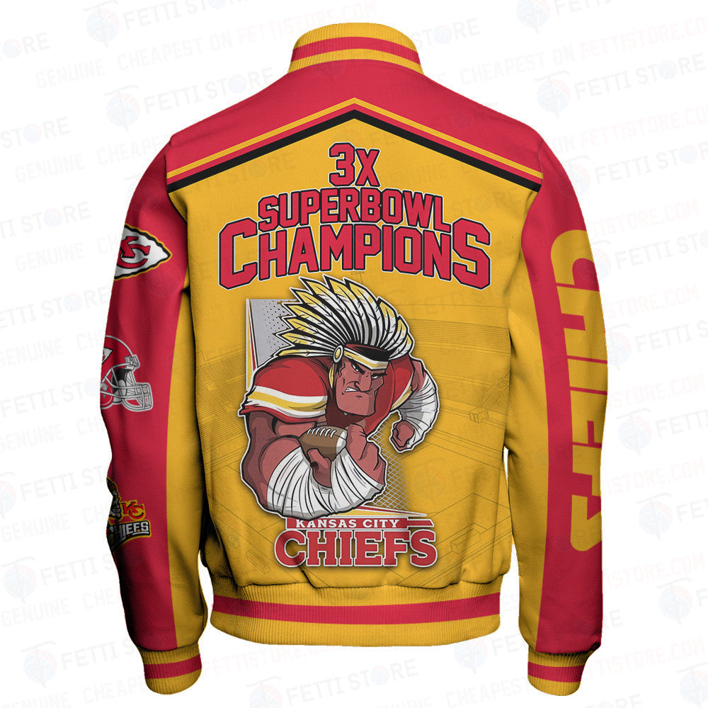 Kansas City Chiefs National Football League Varsity Jacket STM V6 - All-Over-Printed Jacket