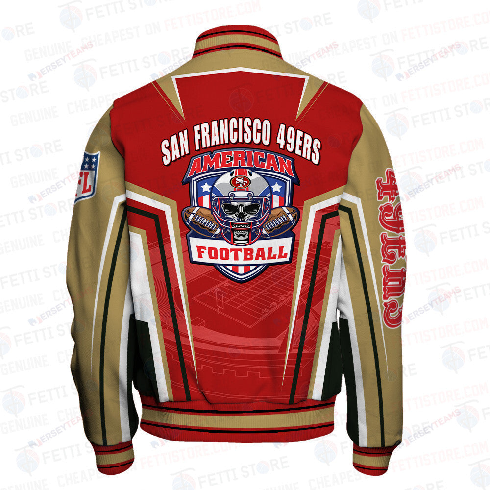 San Francisco 49ers National Football League Varsity Jacket STM V4 - All-Over-Printed Jacket