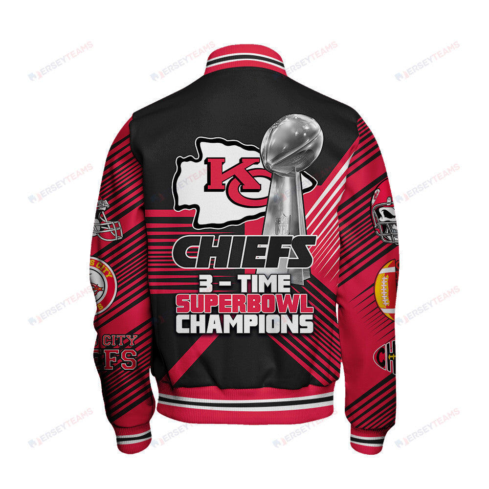 Kansas City Chiefs National Football League Varsity Jacket STM V2 - All-Over-Printed Jacket