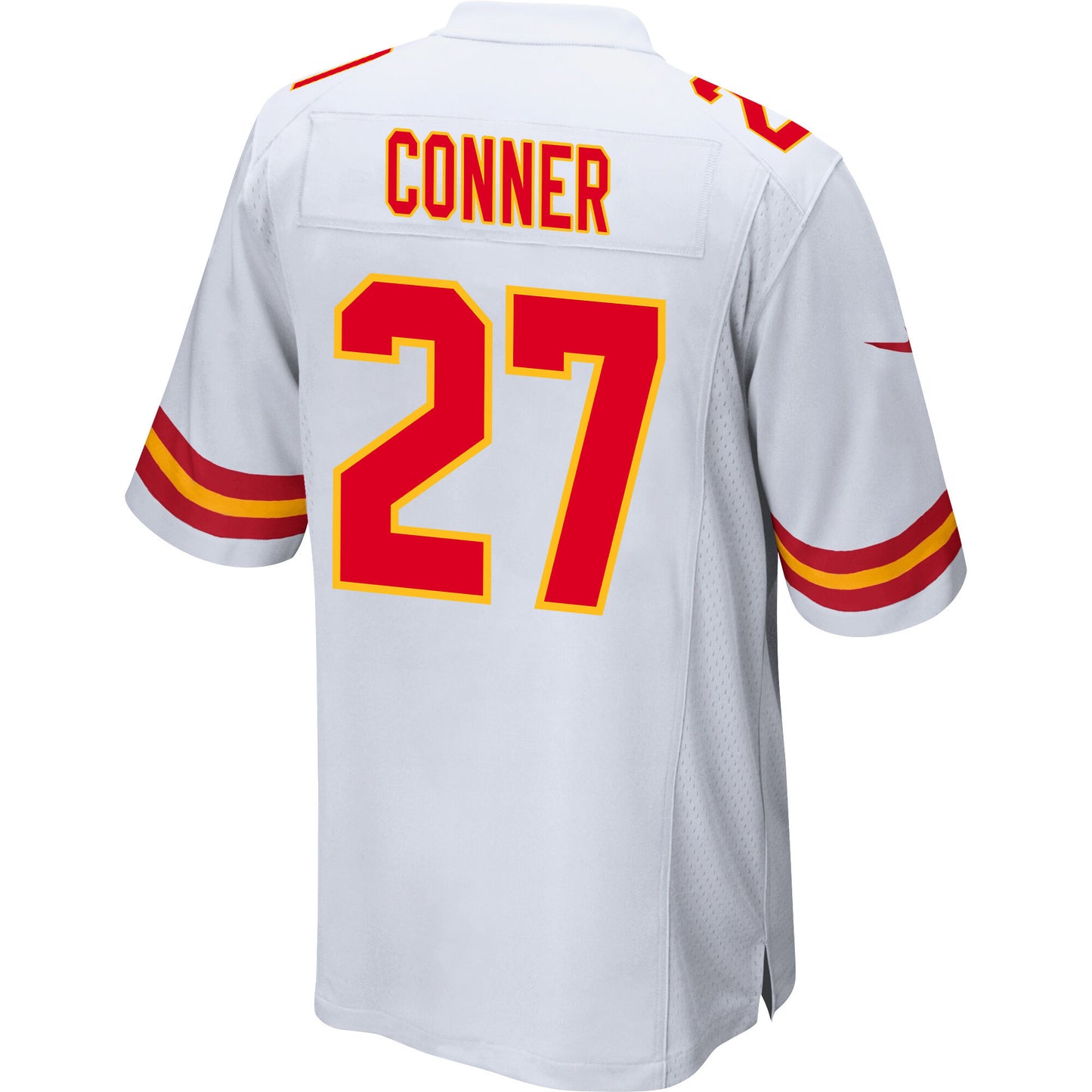 Chamarri Conner 27 Kansas City Chiefs AFC Champions Patch Game Men Jersey - White