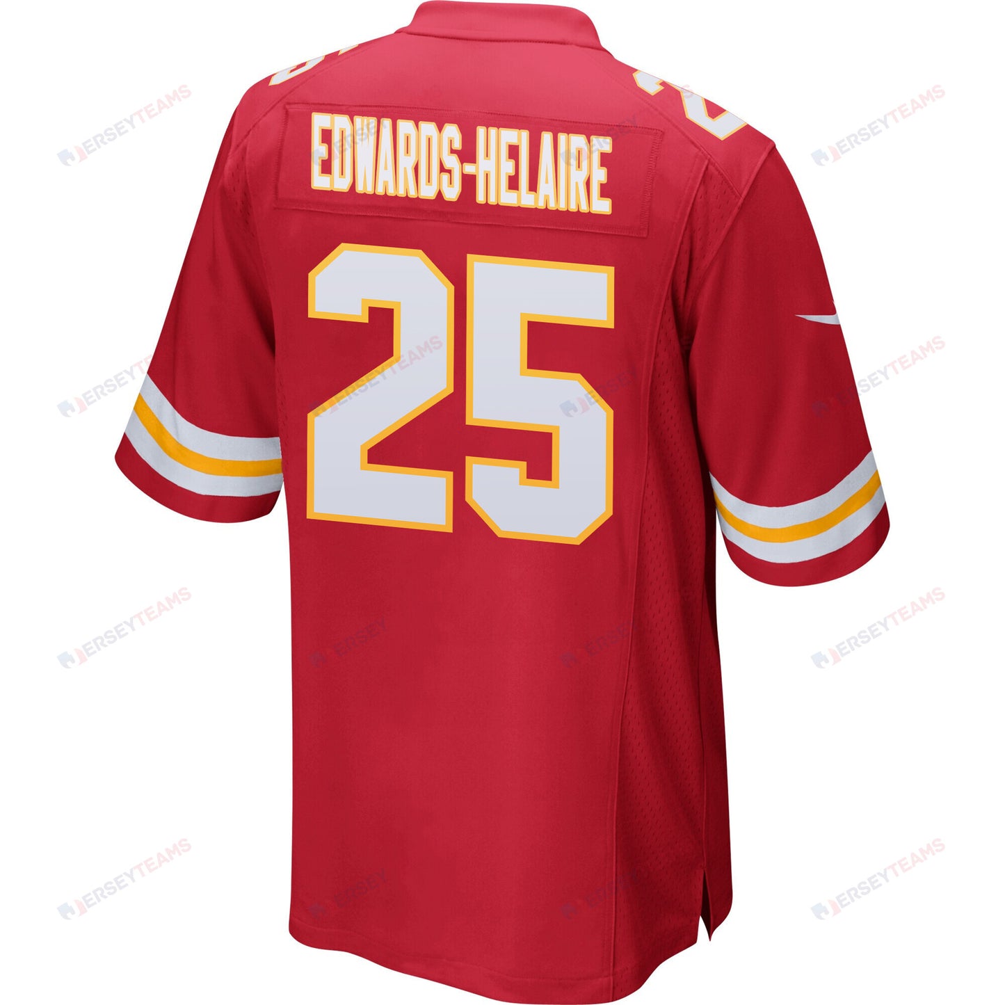 Clyde Edwards-Helaire 25 Kansas City Chiefs AFC Champions Patch Game Men Jersey - Red