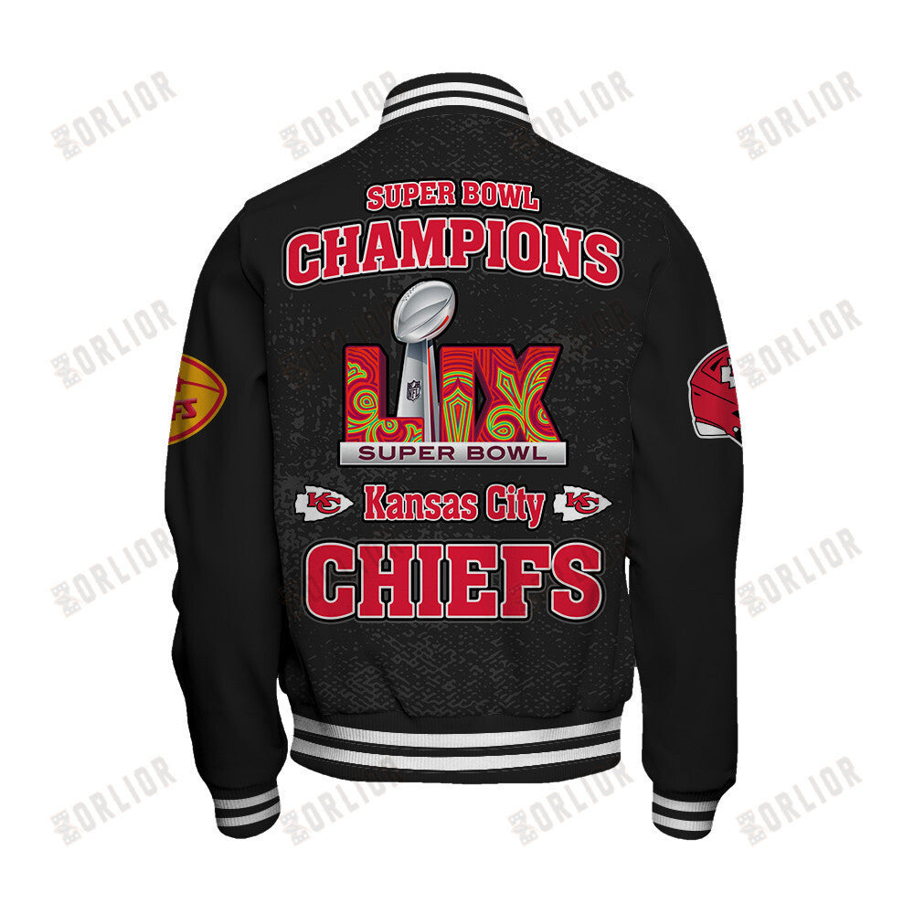Kansas City Chiefs Super Bowl LIX Champions 2024 Winning Spirit Varsity Jacket - All-Over-Printed Jacket