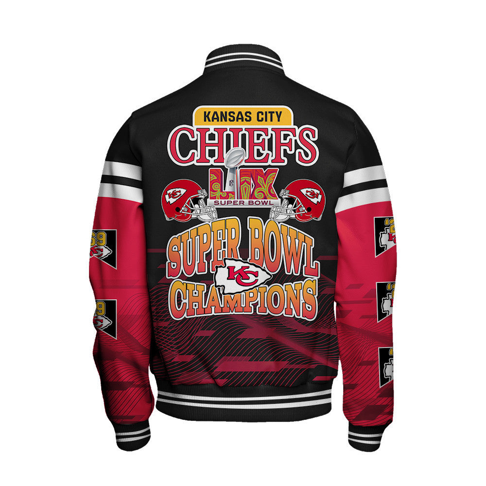 Kansas City Chiefs Super Bowl LIX Champions 2024 Varsity Jacket - All-Over-Printed Jacket
