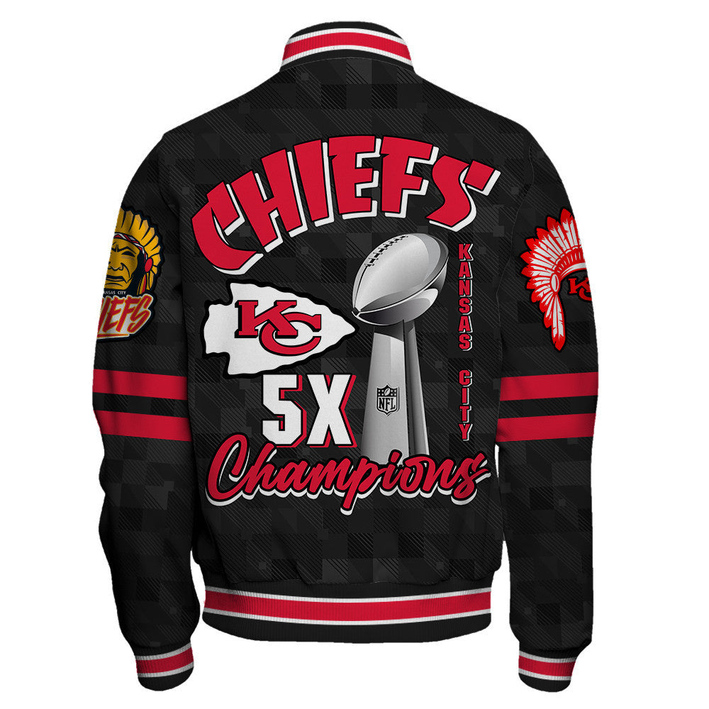 Kansas City Chiefs Super Bowl LIX Champions History Is Being Made Varsity Jacket - All-Over-Printed Jacket