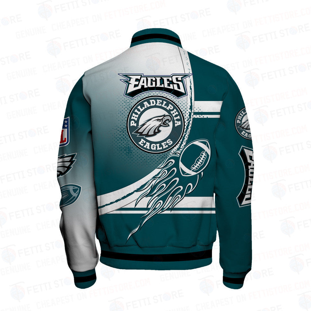Philadelphia Eagles American Football League Pattern Varsity Jacket SH1 V3 - All-Over-Printed Jacket