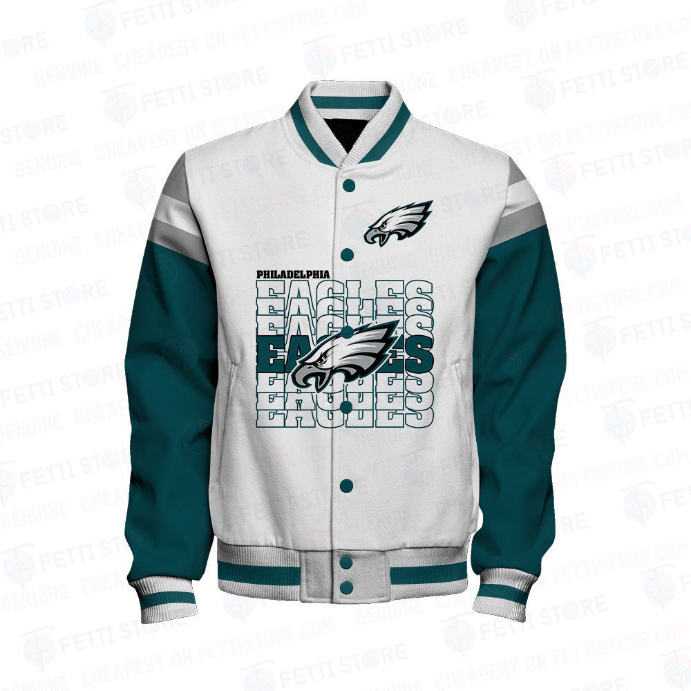 Philadelphia Eagles NFL 2024 Varsity Jacket STM V4 - All-Over-Printed Jacket