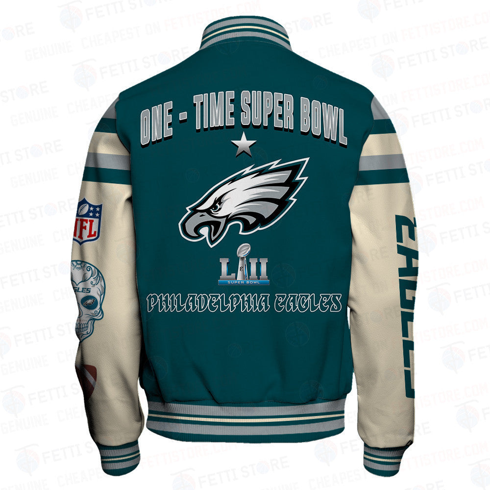Philadelphia Eagles National Football League Print Varsity Jacket SFAT V2 - All-Over-Printed Jacket