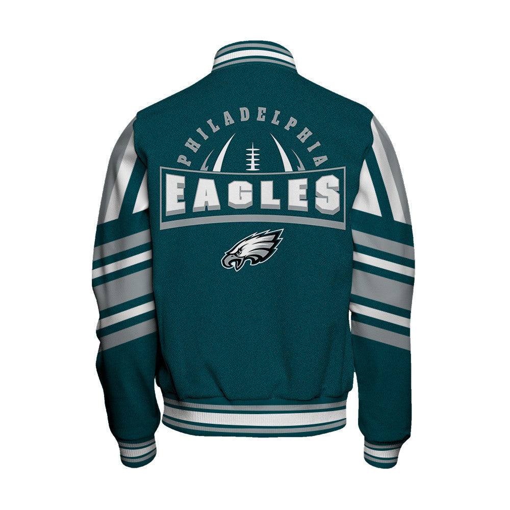 Philadelphia Eagles Football Team 2024- 25 Immortal Faith Unisex Varsity Jacket - All-Over-Printed Jacket