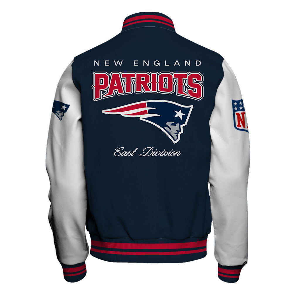New England Patriots NFL Throw It Back Team Legacy Classic Varsity Jacket