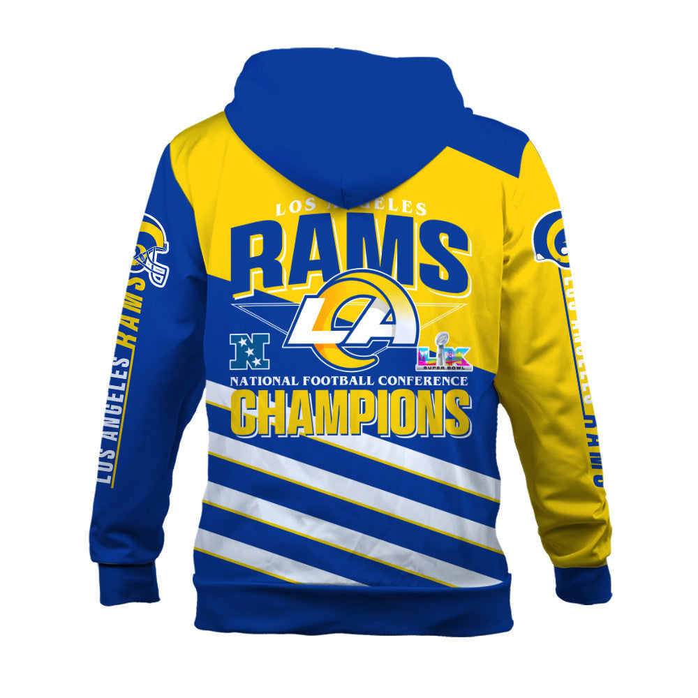 Los Angeles Rams Limited Edition Honoring NFC Champions 2025 3D Hoodie