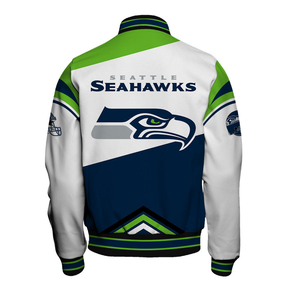 NFL Seattle Seahawks Power Forward Full-Snap Limited Edition Varsity Jacket