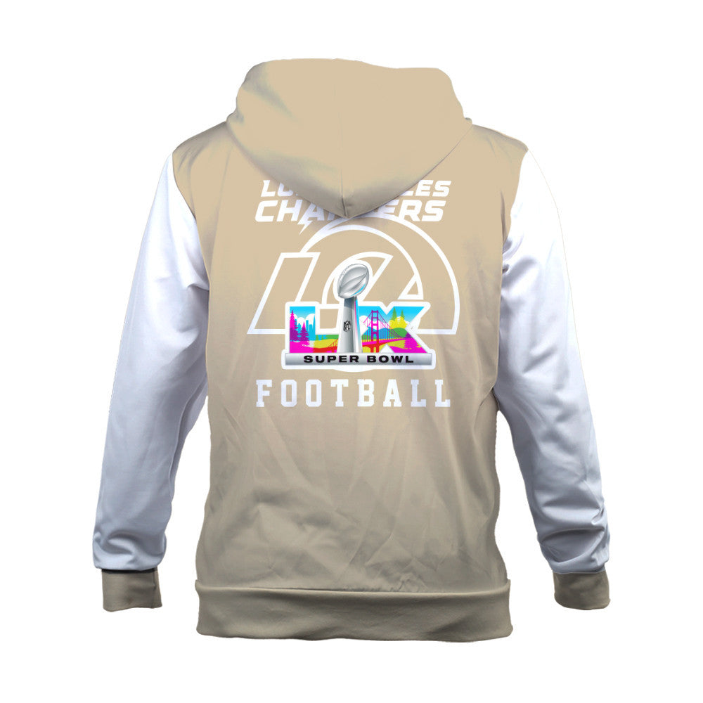 Los Angeles Rams Tone-on-tone Color Coordination 3D Hoodie