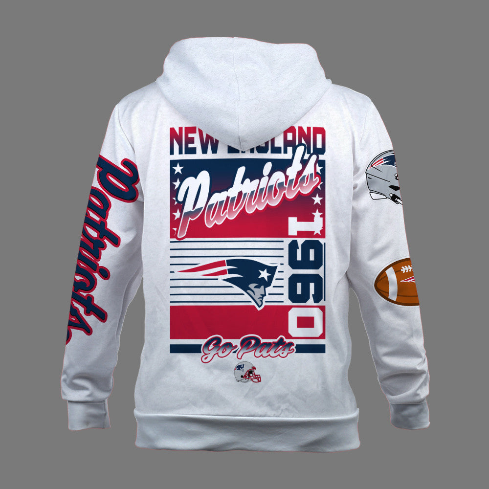 New England Patriots Breaking All Conventional Design Standards 3D Zip Hoodie