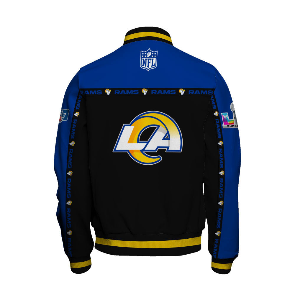 NFL Los Angeles Rams Style & Passion Super Bowl LX Varsity Jacket