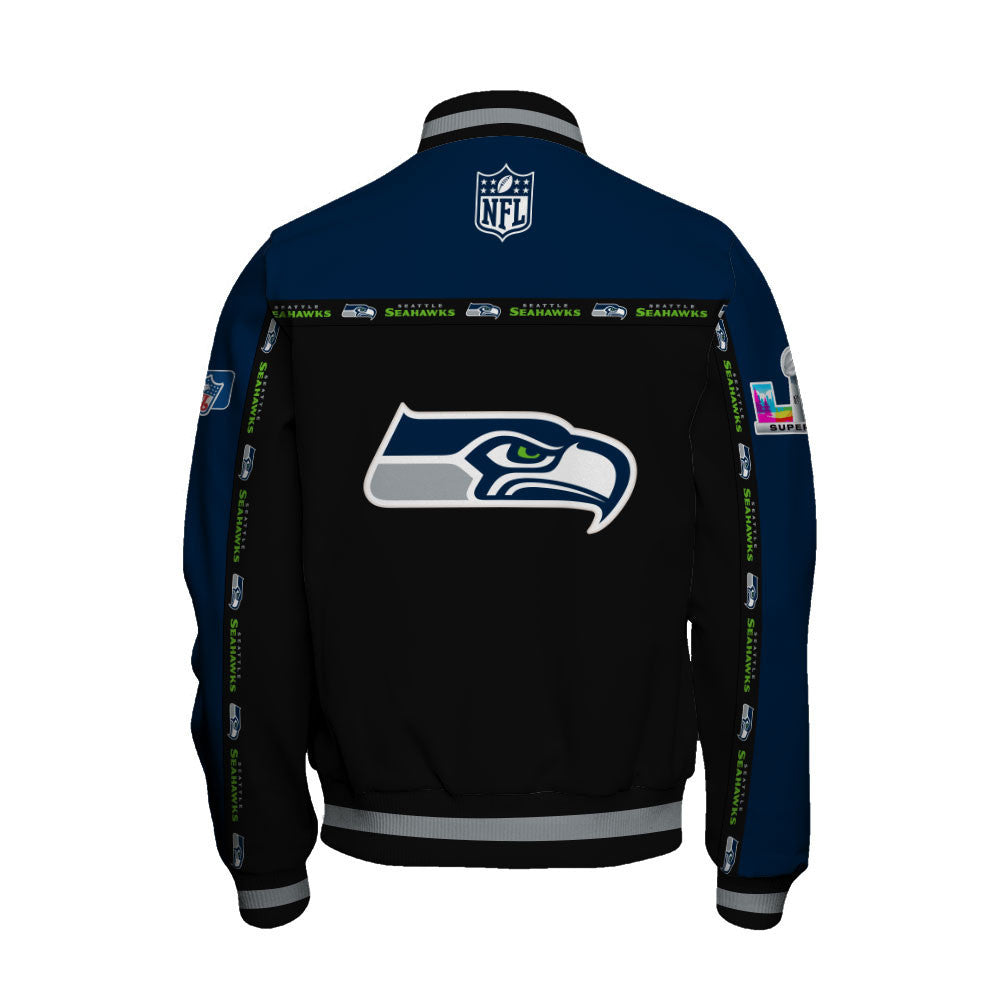 NFL Seattle Seahawks Style & Passion Super Bowl LX Varsity Jacket