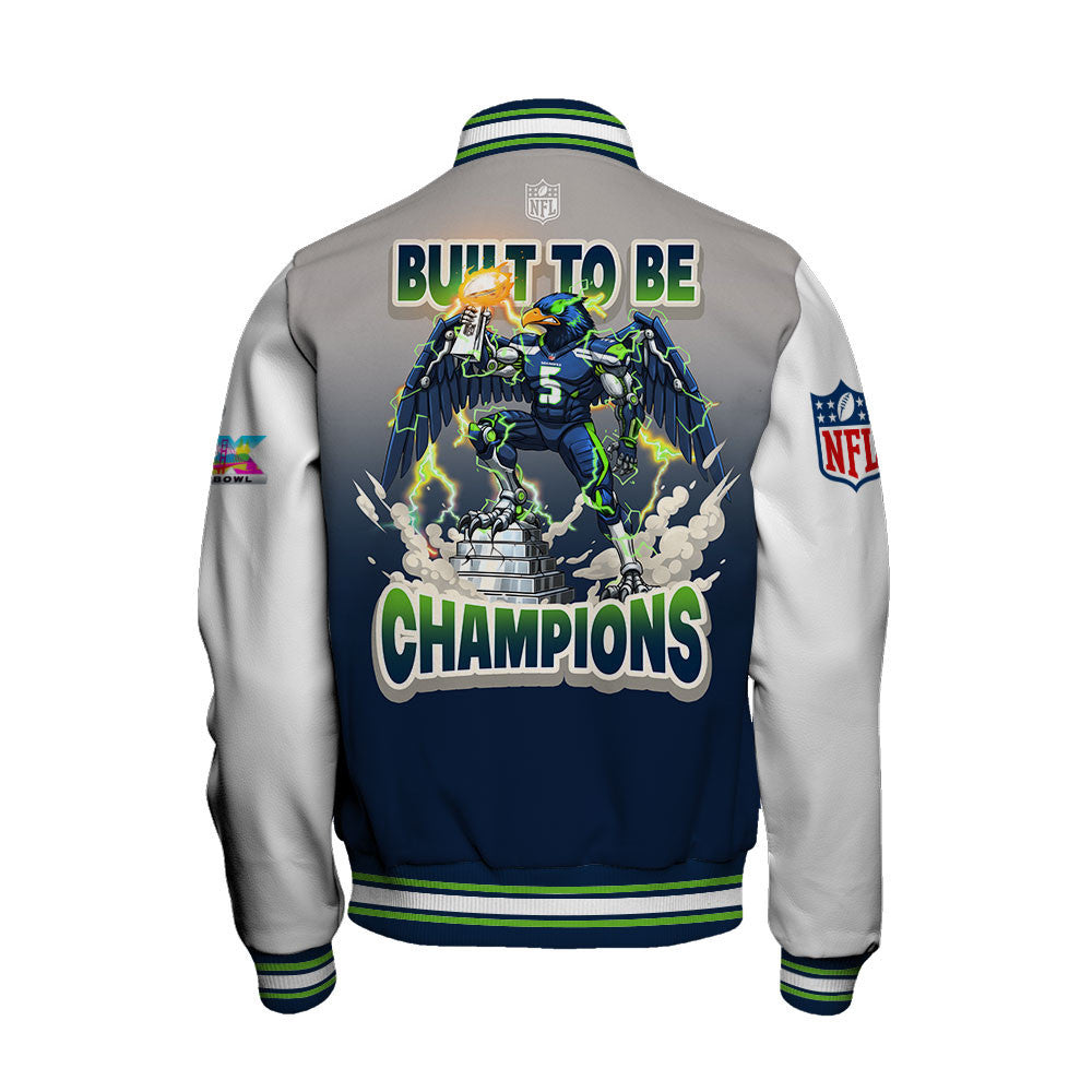 Seattle Seahawks Built To Be Champ Varsity Jacket