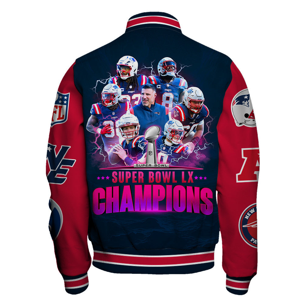 New England Patriots The "Champion Spirit" Varsity Jacket