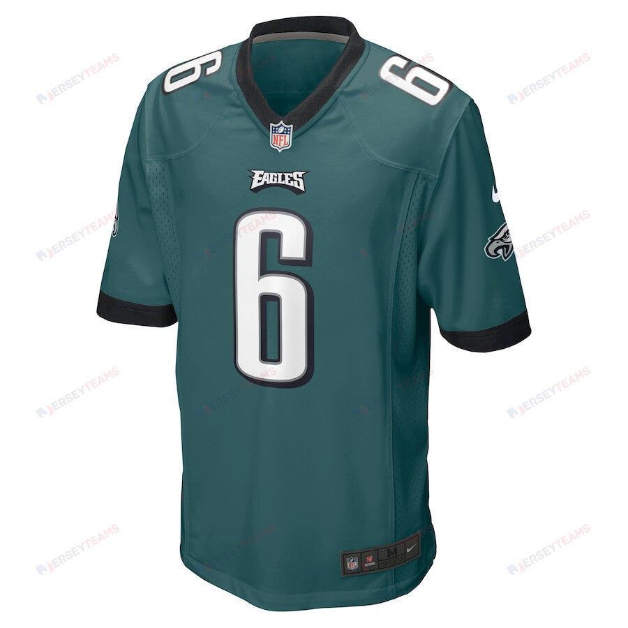DeVonta Smith 6 Philadelphia Eagles Player Game Jersey - Midnight Green