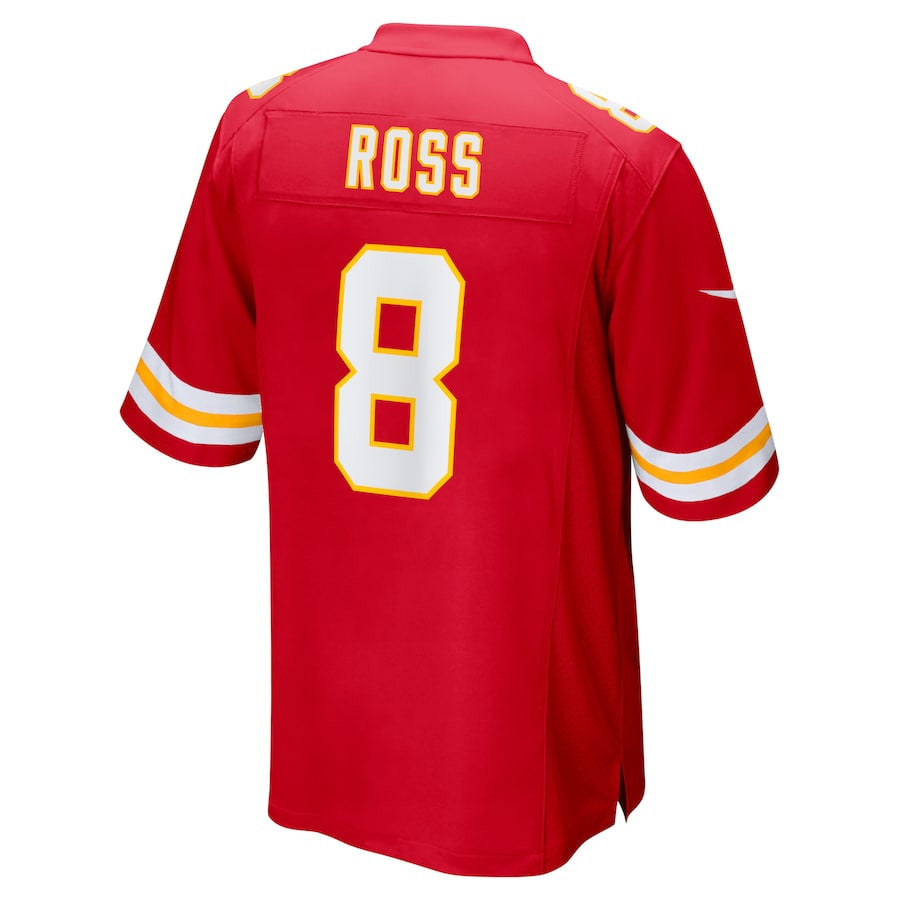 Justyn Ross 8 Kansas City Chiefs Home Game Player Jersey - Red