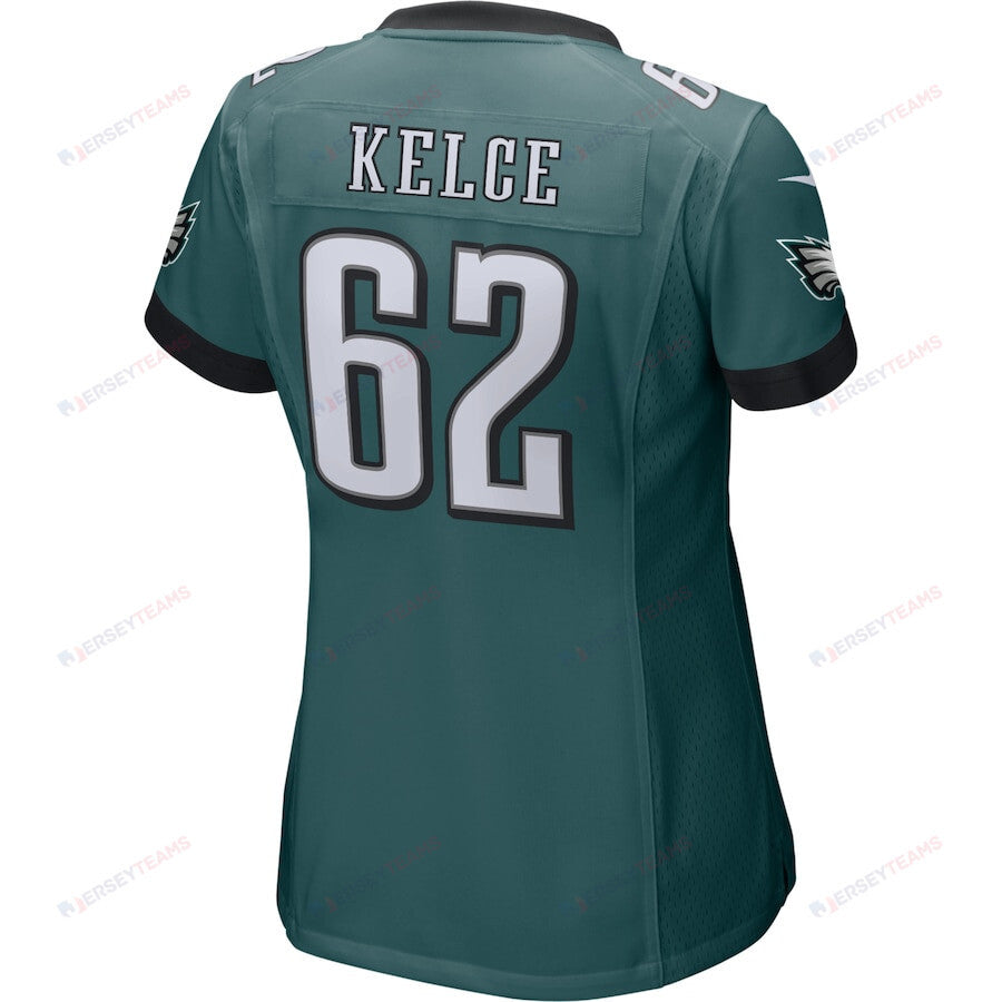 Jason Kelce 62 Philadelphia Eagles Women's Game Jersey - Midnight Green