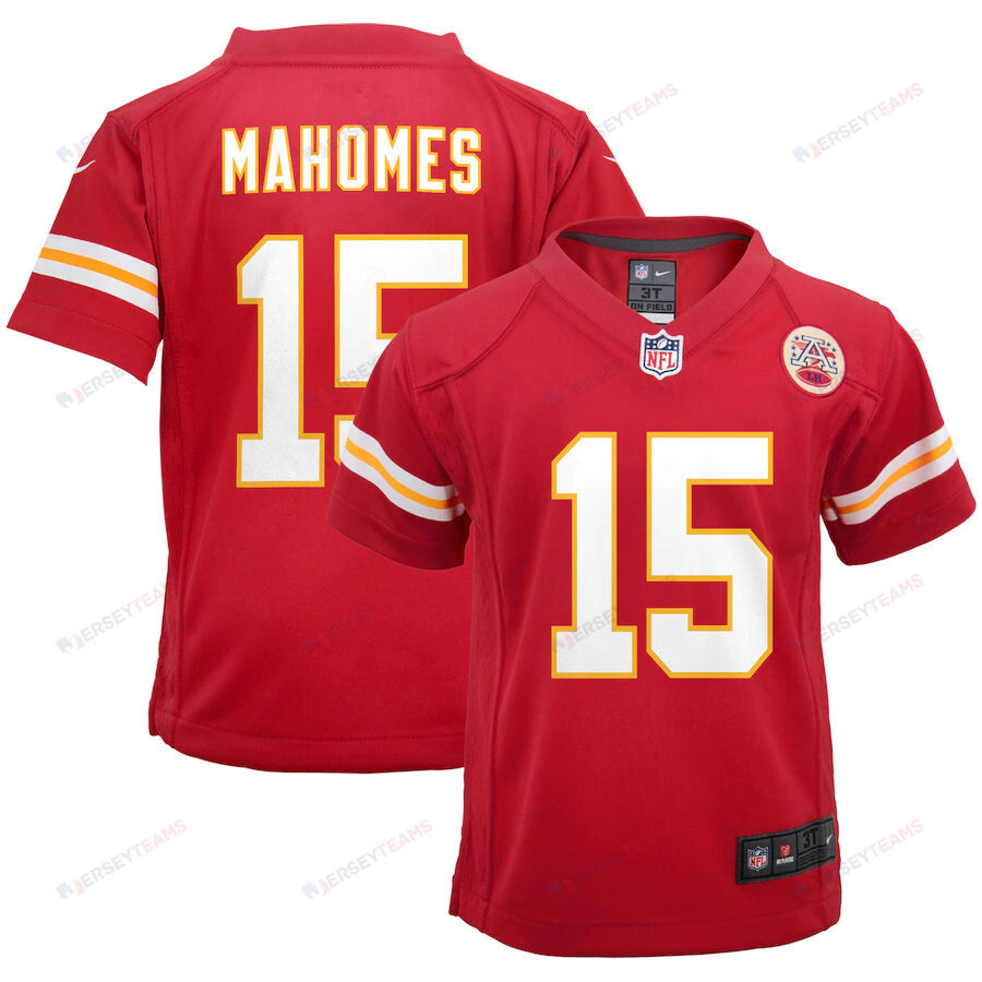Patrick Mahomes 15 Kansas City Chiefs Game Jersey - Red