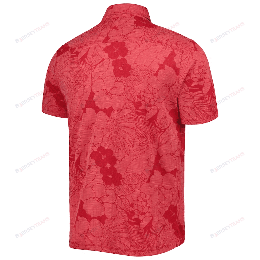 Kansas City Chiefs Polo Shirt Floral Flowers Pattern Printed